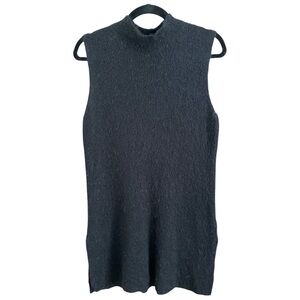 ELIZABETH And JAMES Black
Mohair Blend Sleeveless
Mock Neck Sweater Dress, Sz Sm